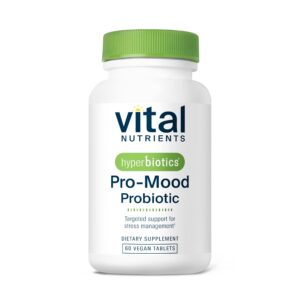 Version 1.0.0 Hyperbiotics Vital Nutrients Pro Mood caja de 60 cápsulas veganas