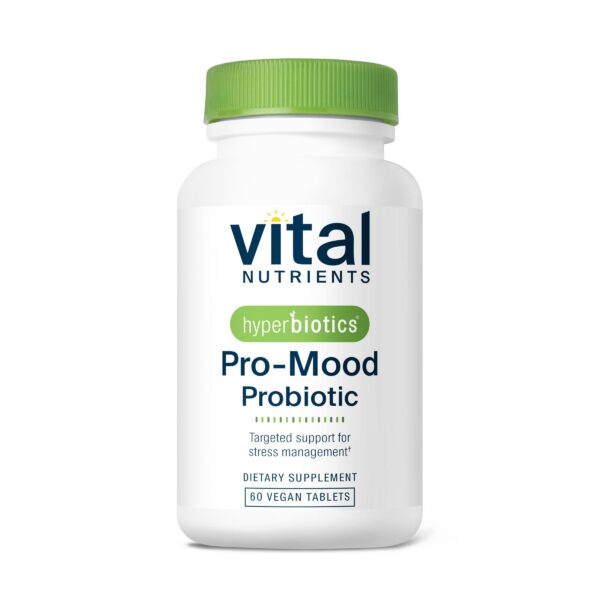 Hyperbiotics Vital Nutrients Pro Mood caja de 60 cápsulas veganas