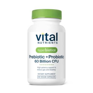 Version 1.0.0 Botella de Hyperbiotics Vital Nutrients probiótico vegano con 60 mil millones CFU