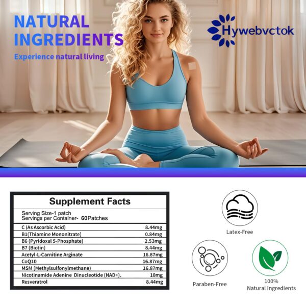 NAD+ patches en empaque