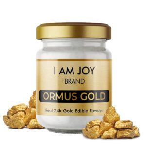 Frasco de polvo Ormus de oro blanco 24k