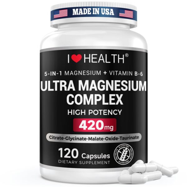 I Love Health Magnesium Complex etiqueta frontal