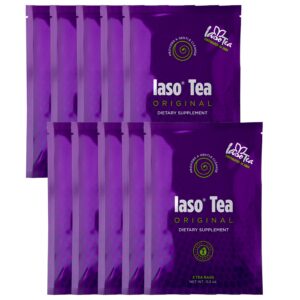 Iaso Brew Tea Original 20 sobres paquete 10 vista frontal