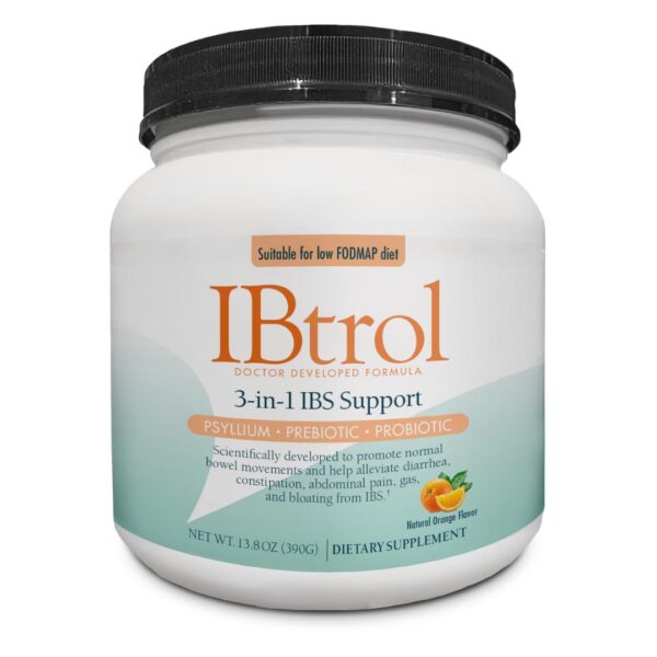 IBtrol suplemento 3 en 1 salud intestinal SII sabor naranja
