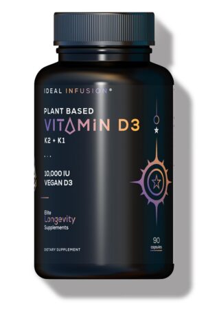 Frasco D3 vegano 10000 UI con K2 y K1