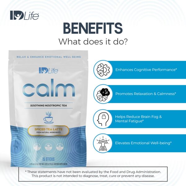 IDLife Calm polvo para enfoque y relajación mental