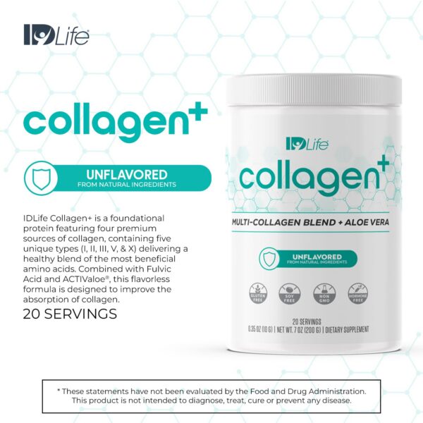 IDLife Collagen+ mezcla de tipos de colágeno I II III V X