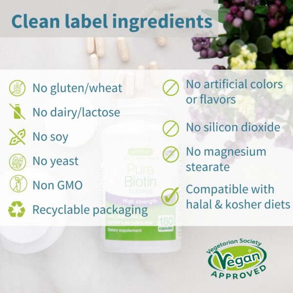 Igennus Clean Biotin 10000mcg cápsulas laboratorio certificado