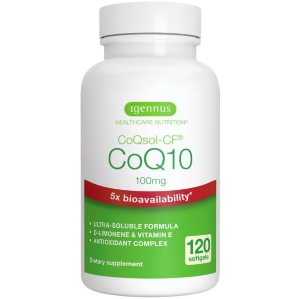 Frente del envase Igennus CoQ10 100 mg