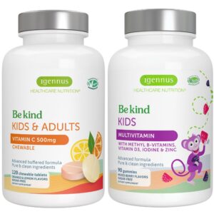 Gomitas Igennus para niños frasco frontal