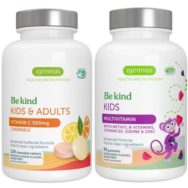 Version 1.0.0 Gomitas Igennus para niños frasco frontal