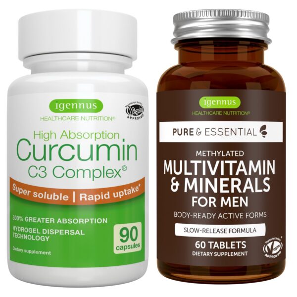 Version 1.0.0 Etiqueta frontal de Igennus Multivitamínico con Curcumina