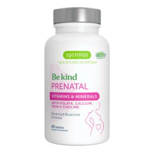Igennus multivitaminico prenatal metilado caja frontal azul