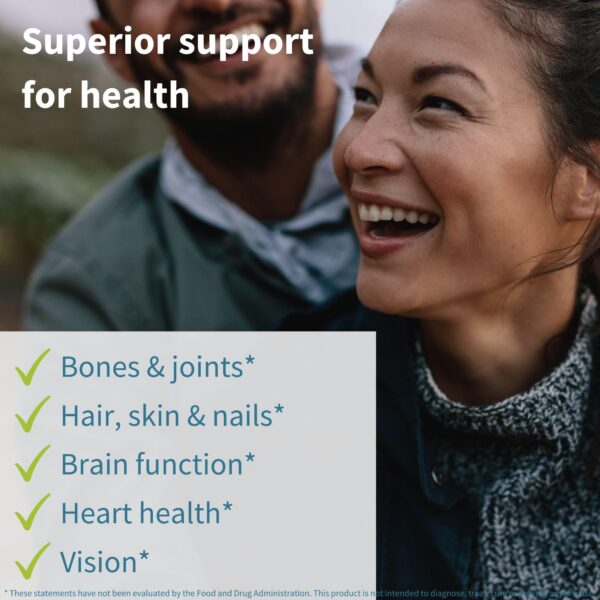 Muestra de polvo Omega-3 disuelto en bebida