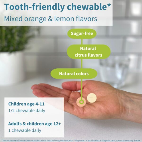 Igennus vitamina c masticable para niños y adultos 120 dosis