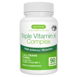 Frontal de la botella Igennus Vitamina K 2700 mcg