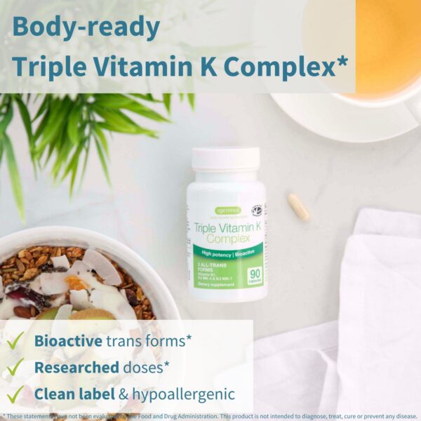 Etiqueta lateral Igennus Vitamina K 2700 mcg