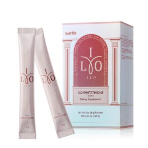 Frente de empaque rosa ILO Whitathione