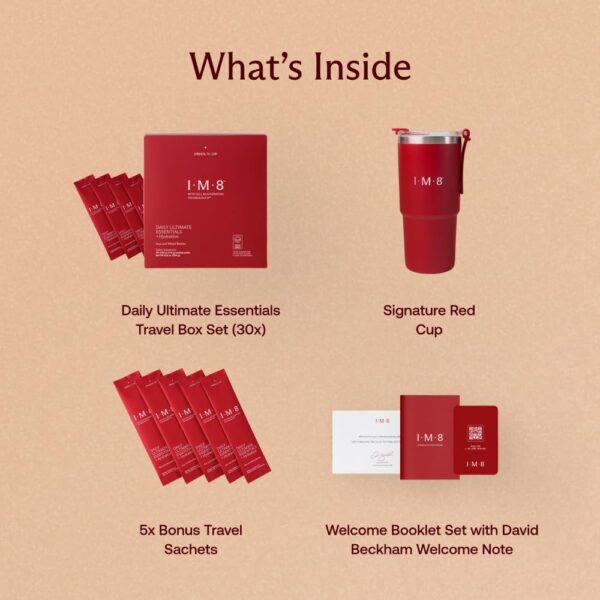 Version 1.0.0 Lista de ingredientes de IM8 Daily Essentials