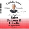 Version 1.0.0 Imagen lateral del producto Dr. Christopher's Cleanse False Unicorn y Lobelia