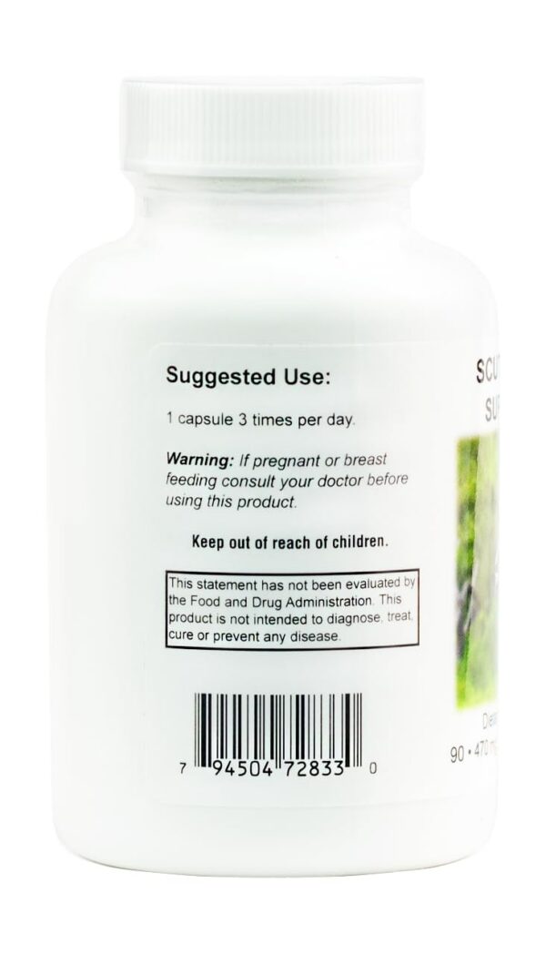 Imagen lateral del suplemento herbal Supreme Nutrition Scutellaria Supreme