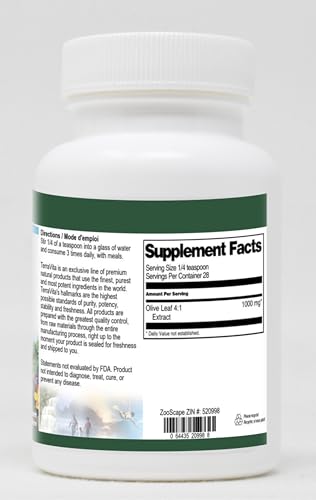 Imagen polvo hoja de olivo TerraVita en detalle