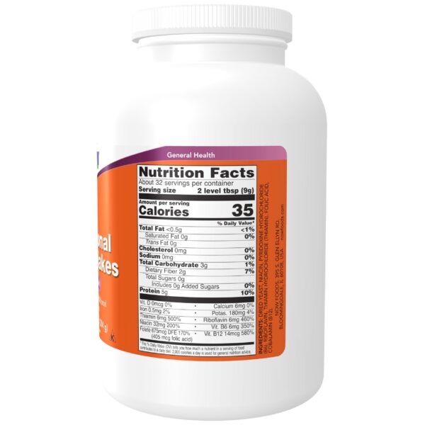 Imágenes de levadura nutricional en copos NOW Foods