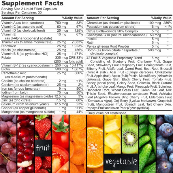 Cápsulas Halal Complete Multivitamin para adultos