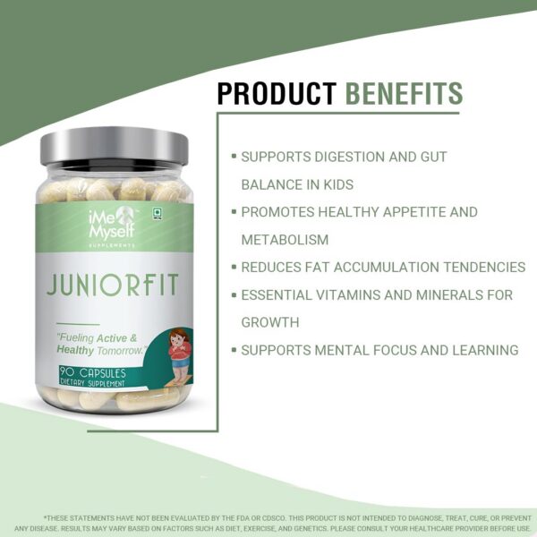 Version 1.0.0 Frasco de iMeMyself Junior Fit cápsulas