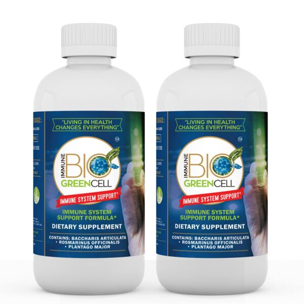 Immune Bio Green Cell suplemento inmunológico 8 oz paquete 2