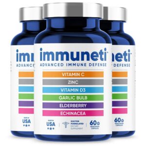 Version 1.0.0 Immuneti defensa inmune suplemento paquete de 3