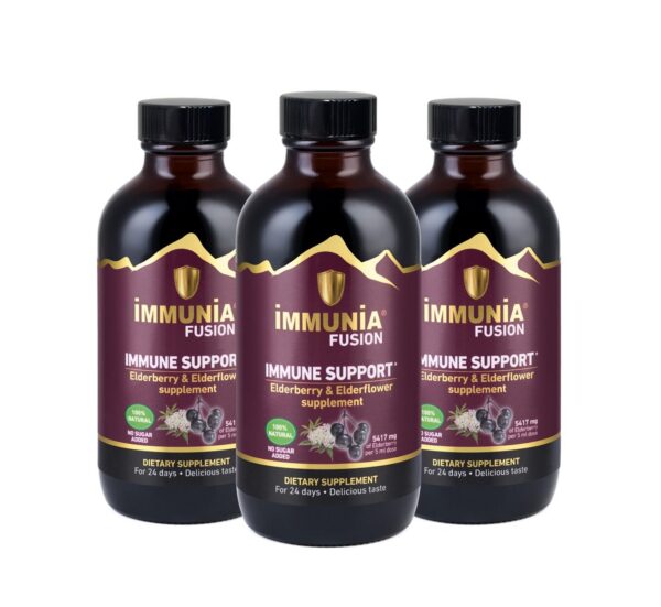 Immunia Fusion suplemento antioxidante paquete de 3 botellas