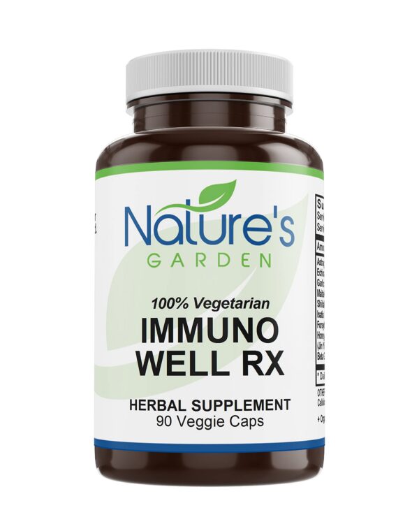Immuno Well RX NATURE'S GARDEN cápsulas vegetales para sistema inmunológico