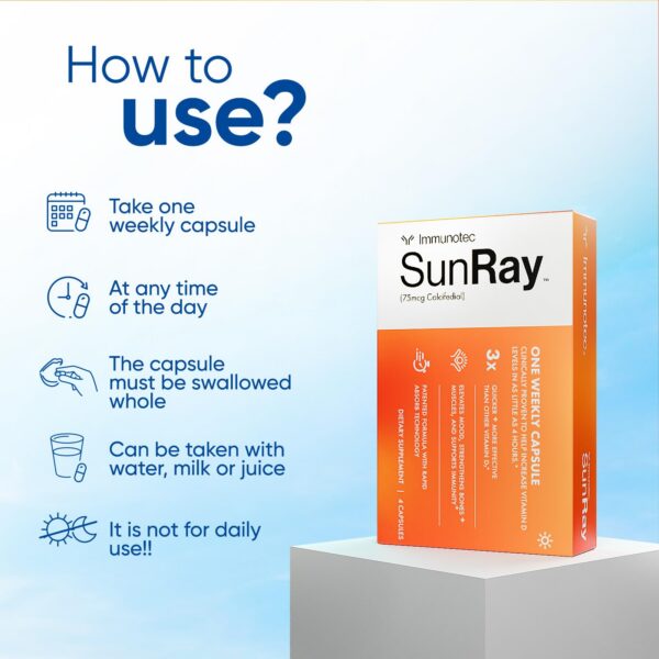 Detalle de etiqueta de producto Immunotec Sunray