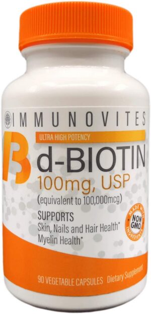 Version 1.0.0 Frasco de IMMUNOVITES Biotina 100 mg