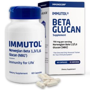 Frasco Immutol beta-glucano 750 mg