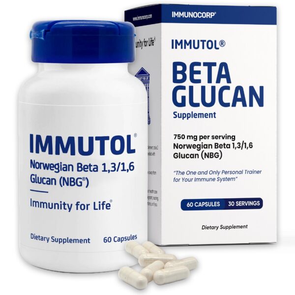 Frasco Immutol beta-glucano 750 mg