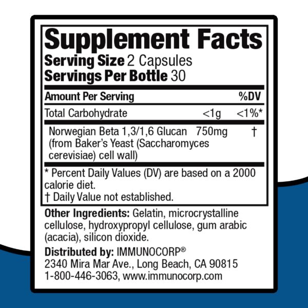 Cápsulas Immutol 750 mg