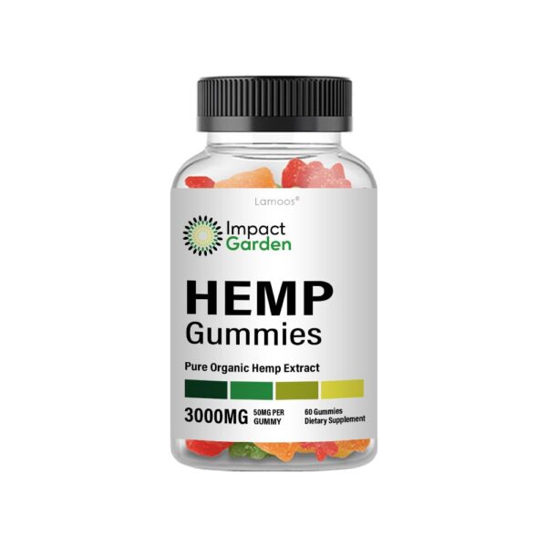 Impact Garden Hemp Gummies etiqueta frontal