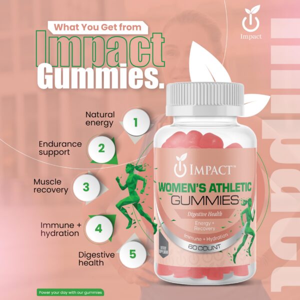 Detalle de ingredientes IMPACT gomitas