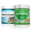 Presentación frontal del bundle Supergreens y Gummies de IMPACT