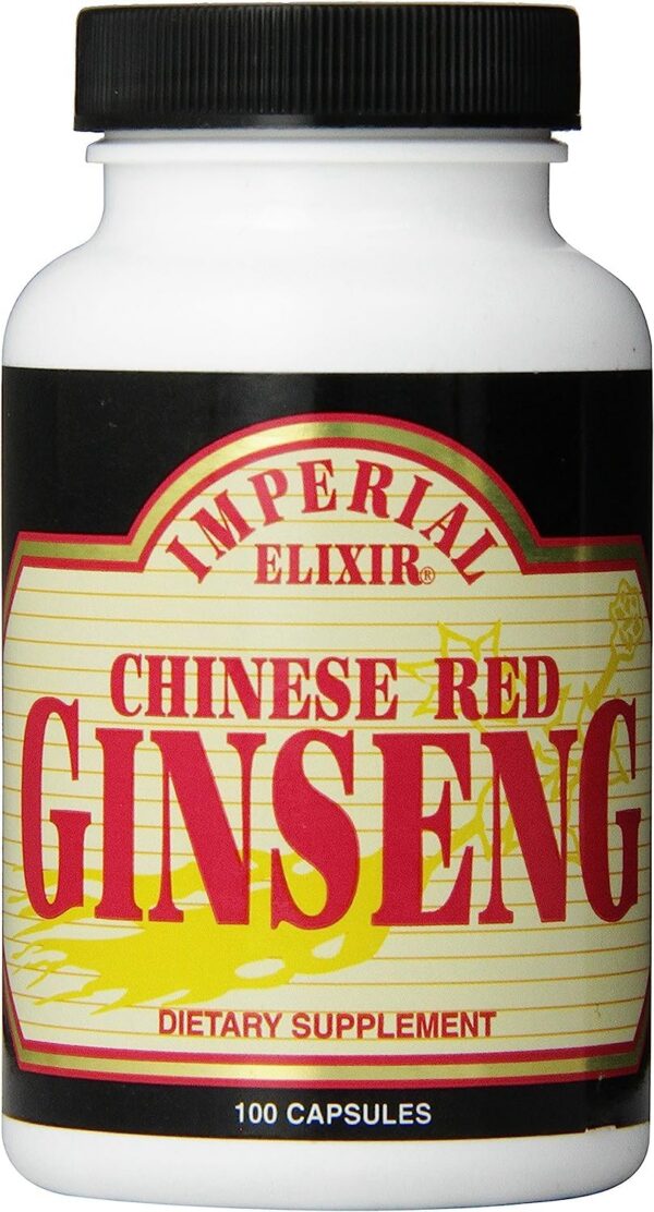 Imperial Elixir ginseng rojo chino cápsulas presentación pack triple