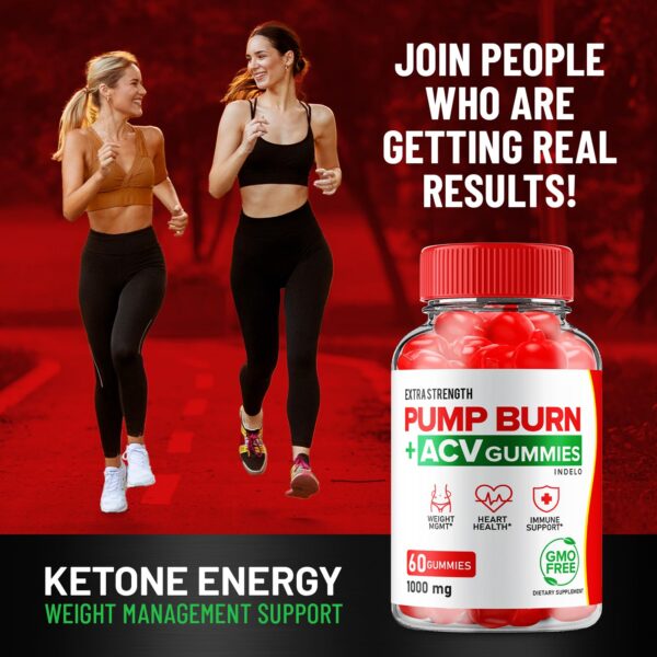 Conjunto de 2 paquetes Pump Burn Keto ACV Gummies