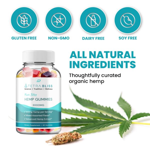 Gomitas de cáñamo en presentación