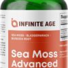 Version 1.0.0 Botella de cápsulas INFINITE AGE Sea Moss 1250mg para salud