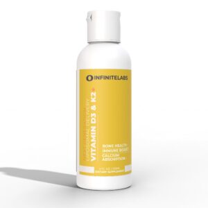 Frasco liposomal de vitamina D3 y K2+ frontal