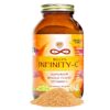 Frasco de polvo orgánico vitamina c Infinity-C con superalimentos