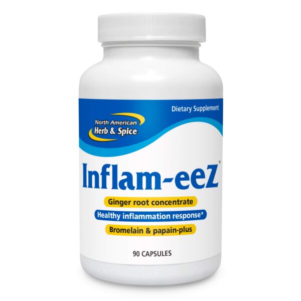 Frasco de cápsulas Inflam-eeZ de NORTH AMERICAN HERB & SPICE