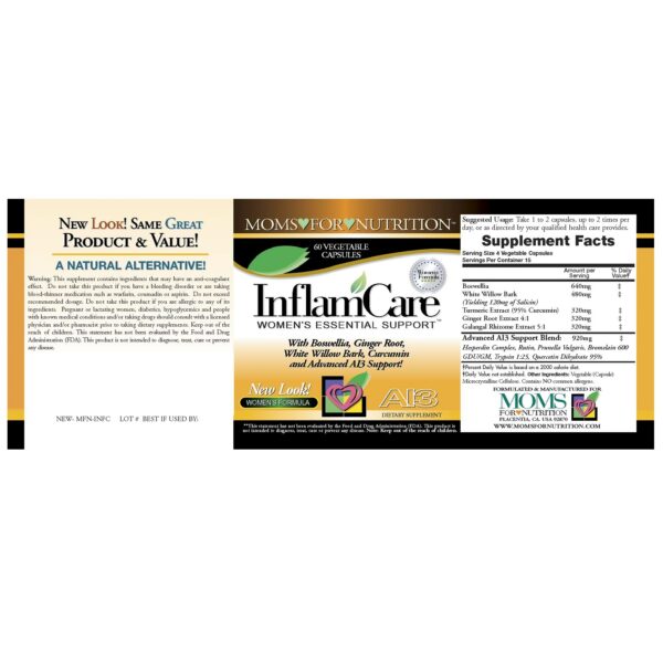 InflamCare suplemento natural para mujeres en caja azul