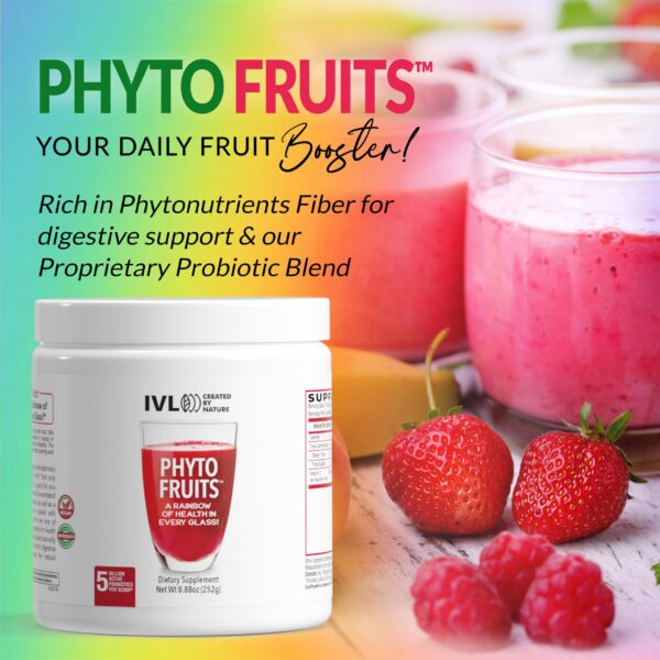 Información nutricional de Polvo de Superalimentos Phyto Fruits IVL